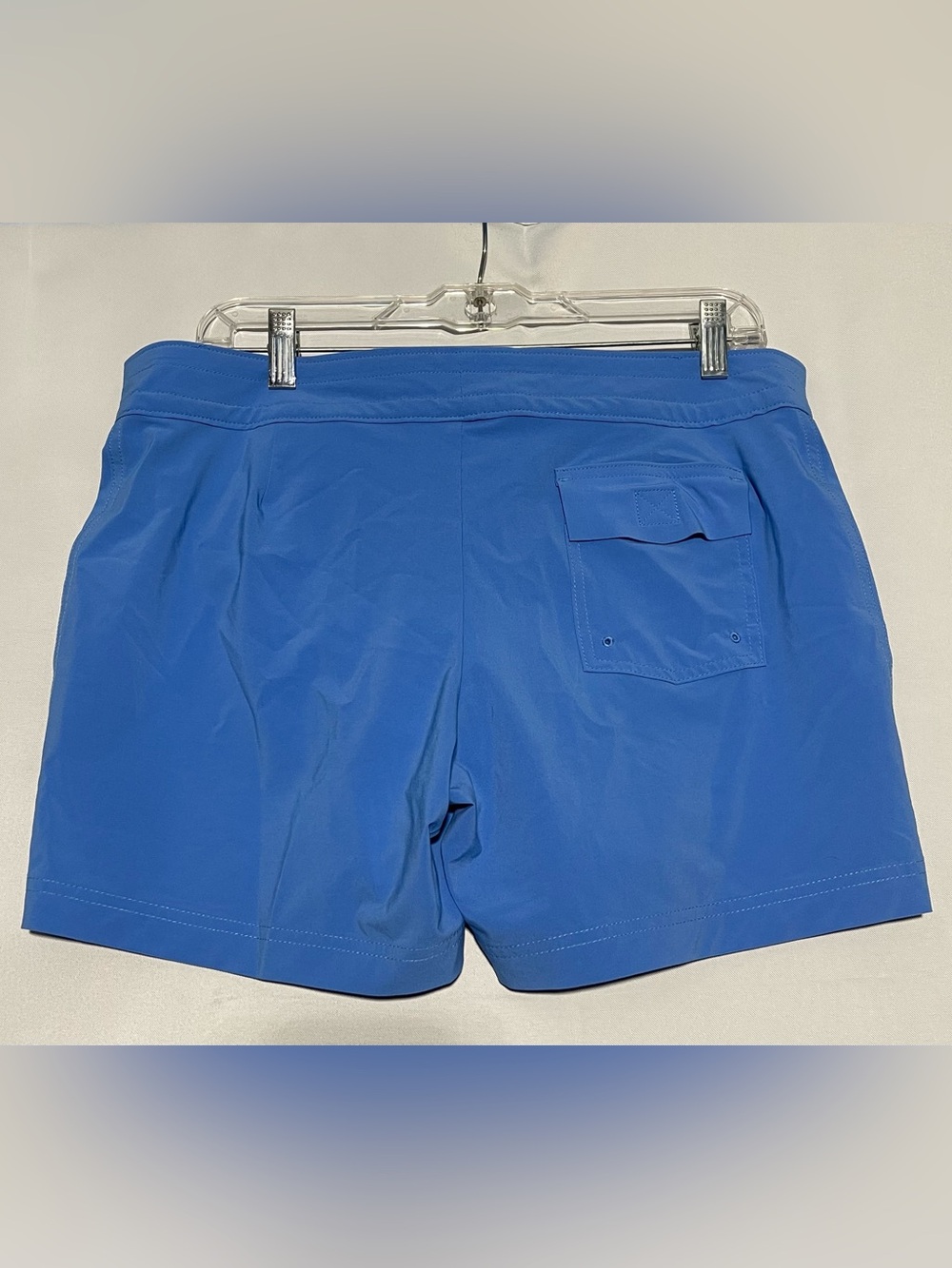Lands' End Royal Blue Women's Lace-Up Swim Shorts - Picture 2 of 10